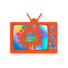 90's Vibes Only Orange TV Holographic Sticker