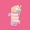 Frappa F*ck Me Popular Coffee Parody Holographic Sticker