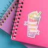 Frappa F*ck Me Popular Coffee Parody Holographic Sticker