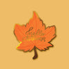 Hello Autumn Metallic Gold Leaf Sticker