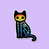 Skeleton Kitty Holographic Sticker