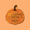 Pumpkin Spice Metallic Gold Pumpkin Sticker