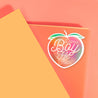 Damn Boy He Thicc Peach Holographic Sticker