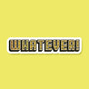Whatever Yellow Plaid 90s Fine Holographic Glitter Sticker