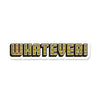 Whatever Yellow Plaid 90s Fine Holographic Glitter Sticker