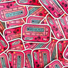Whatever, As If! 90s Pager Glitter Sticker