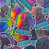 LOL Girl You Wish Crystal Ball Holographic Sticker